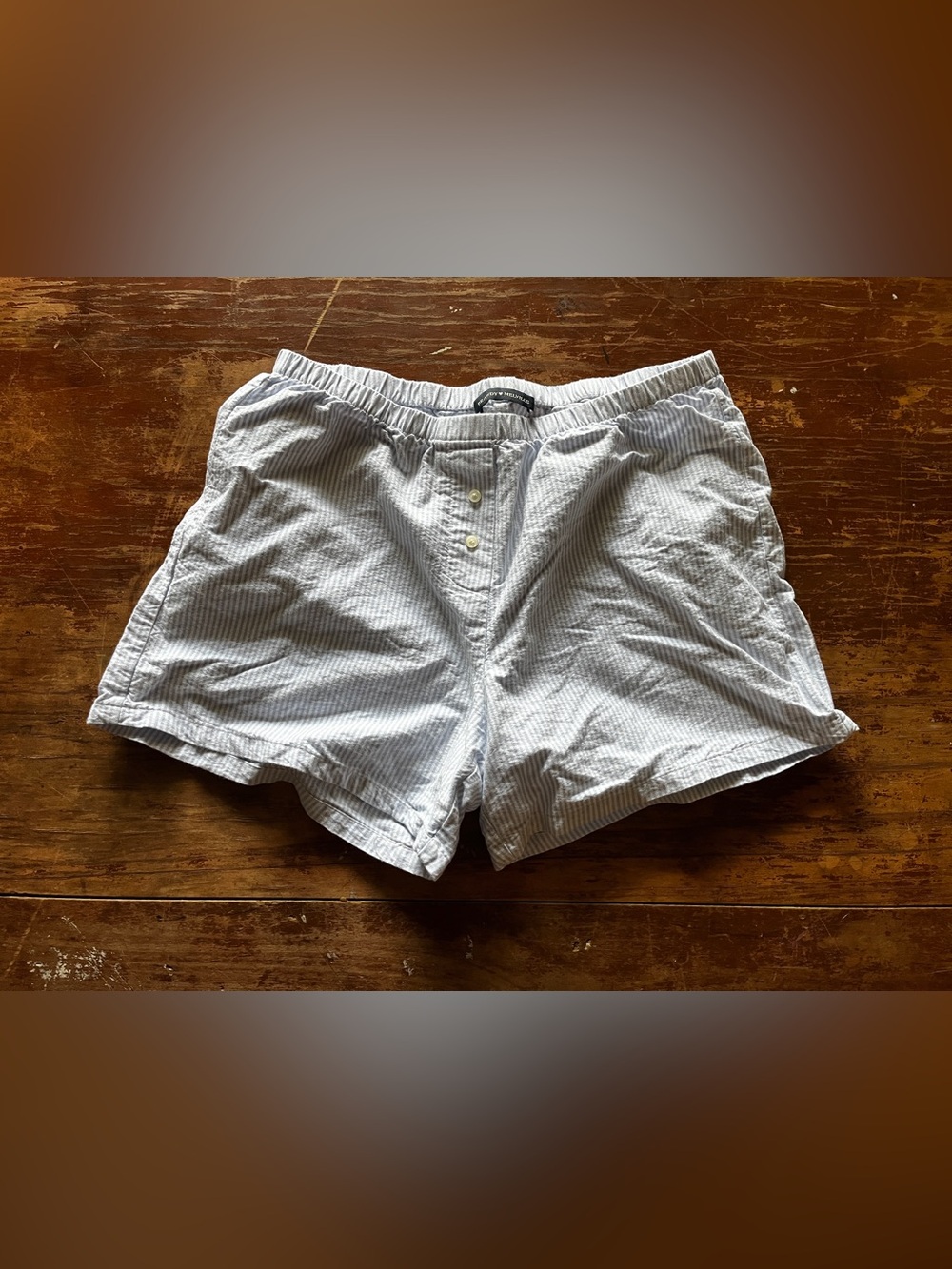 Light Blue striped Boxer Shorts